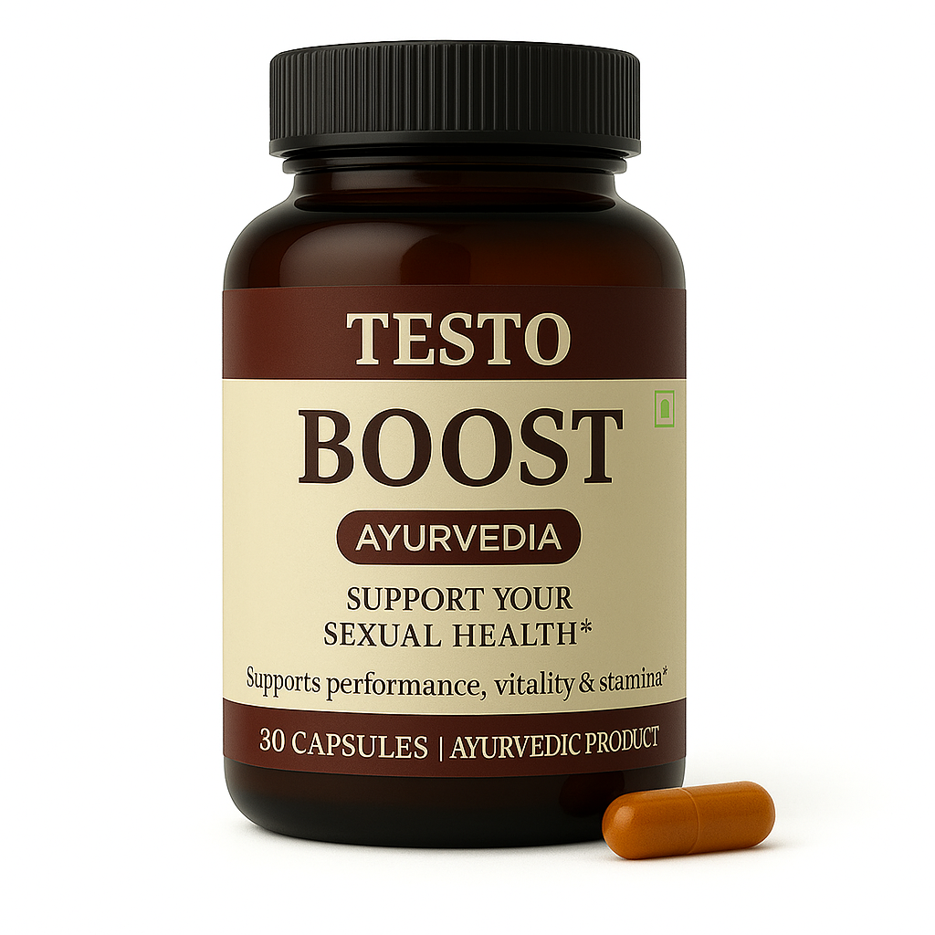 Testo Booster for Men – Gokshura, Kauch Beej, Safed Musli with BCAA – 30 tablets